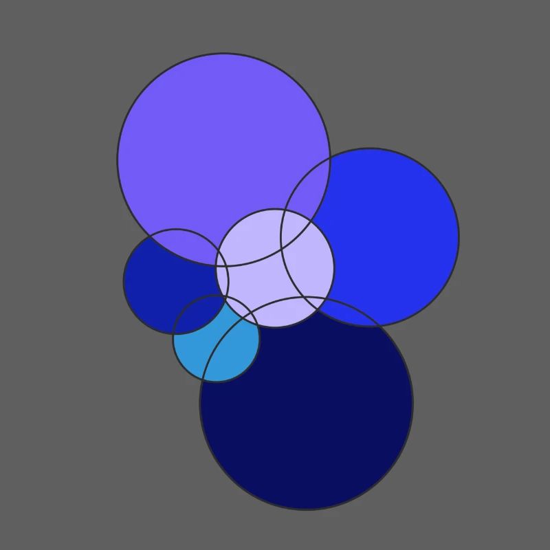 blue circles