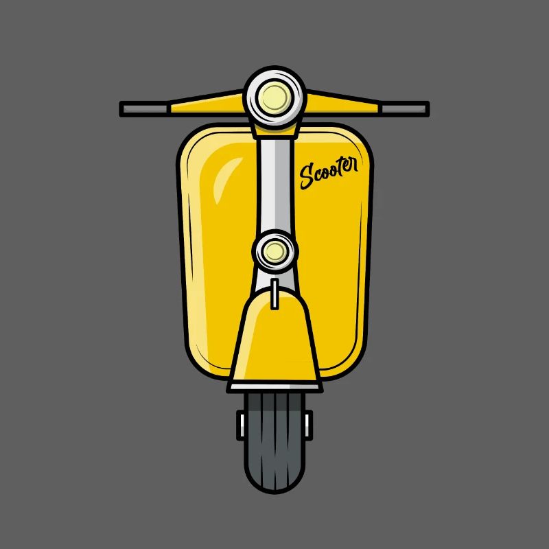Scooter Motorroller Roller gelb