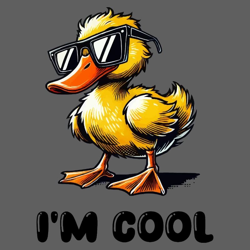 Bande dessinée de canard Cool