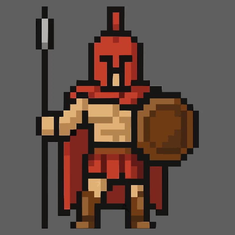 Pixel spartiate