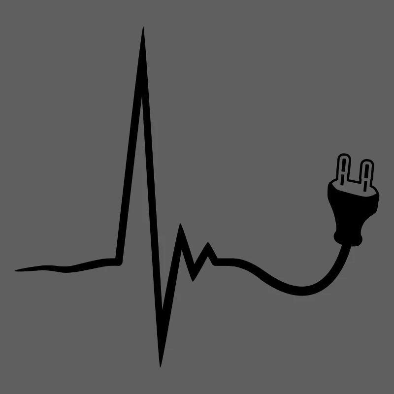 heartbeat current line plug power socket connect p