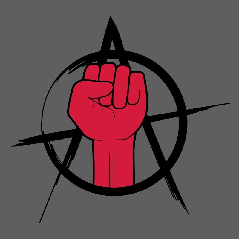 Conception de l'anarchie du logo Faust