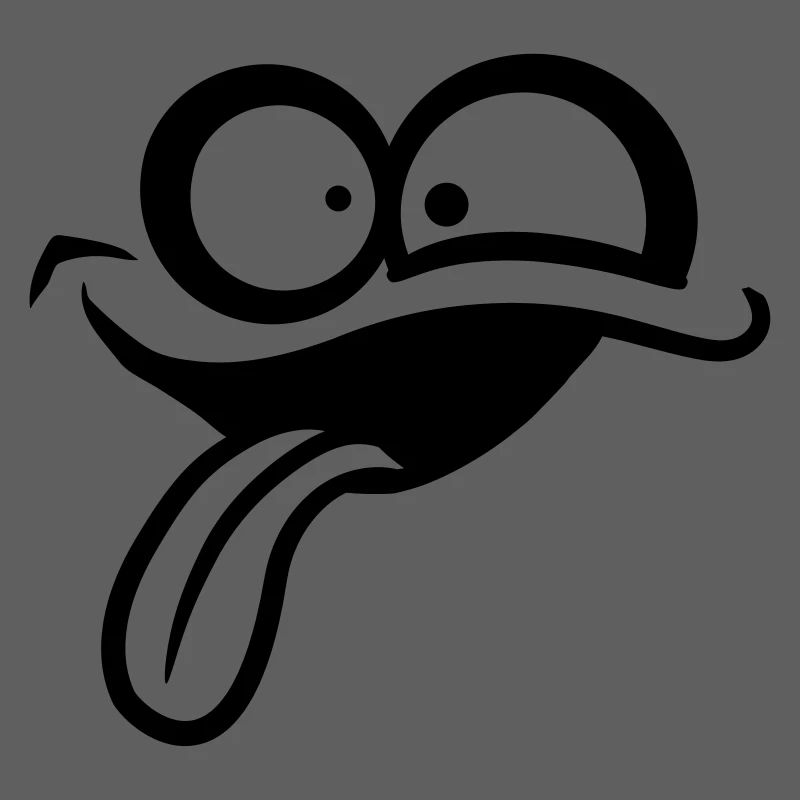 Comic face crazy