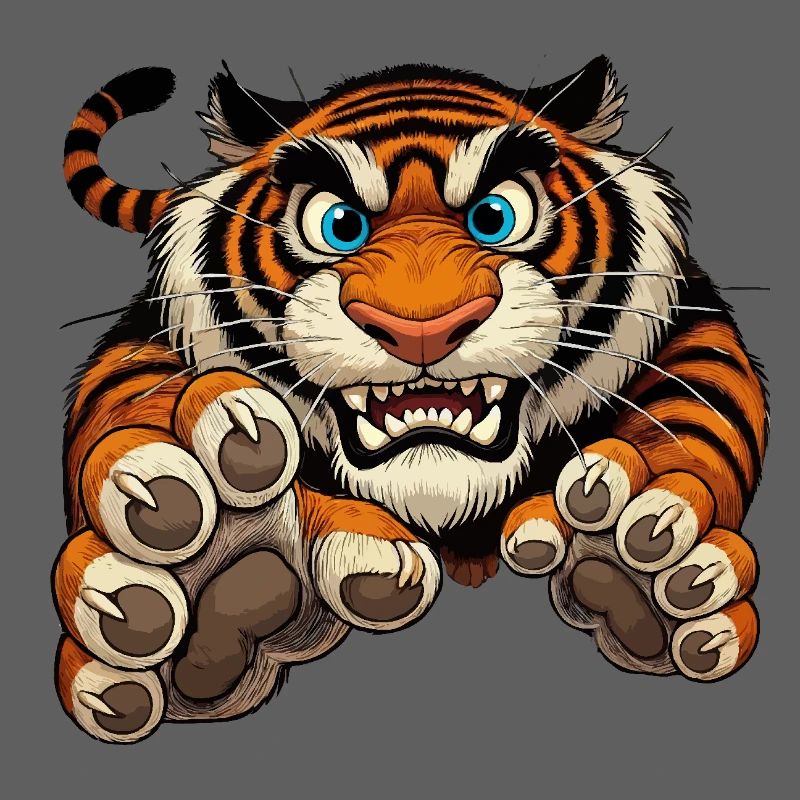Tiger attacks