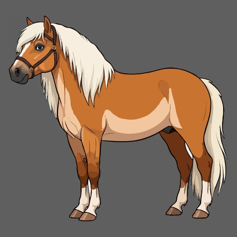 Haflinger bangs real