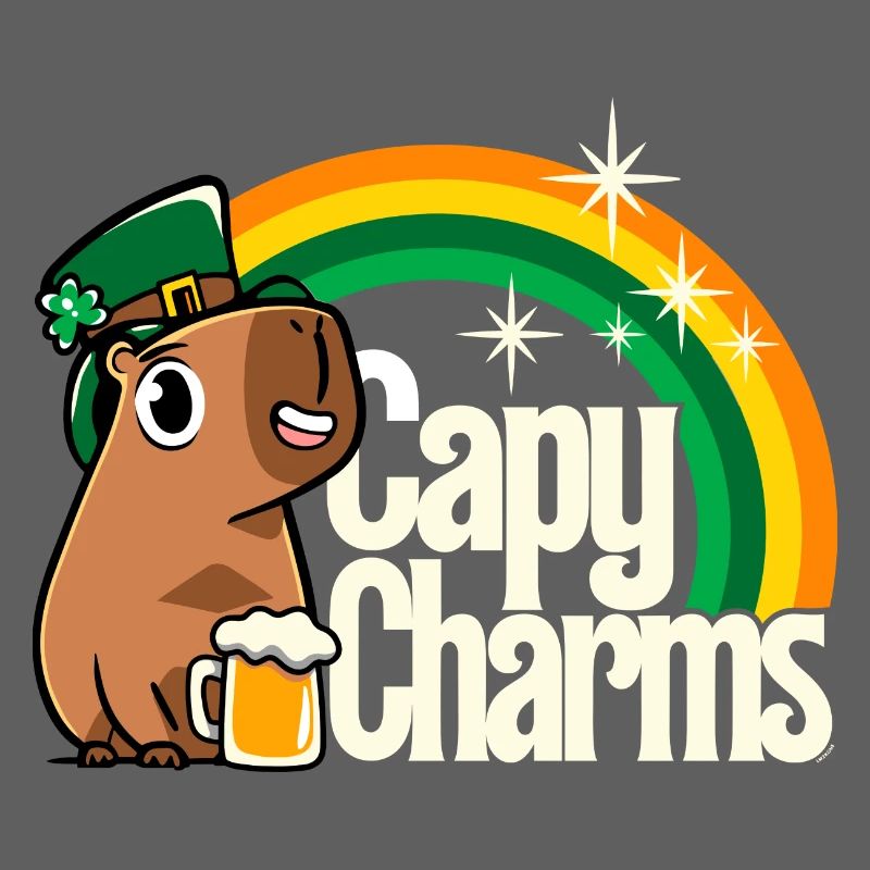 Saint Patrick - Capy charms arc en ciel