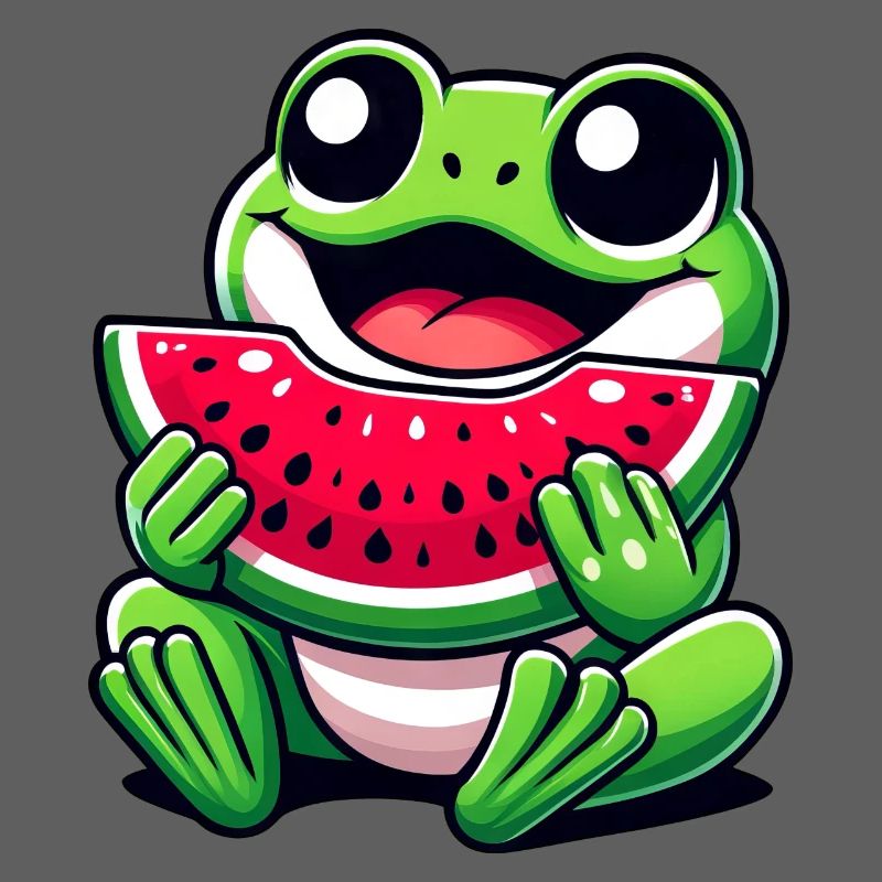 Grenouille Pastèque Fruité Drôle