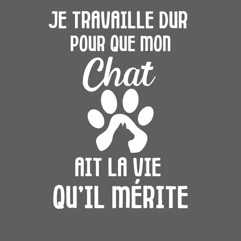 Je travaille dur pour mon chat