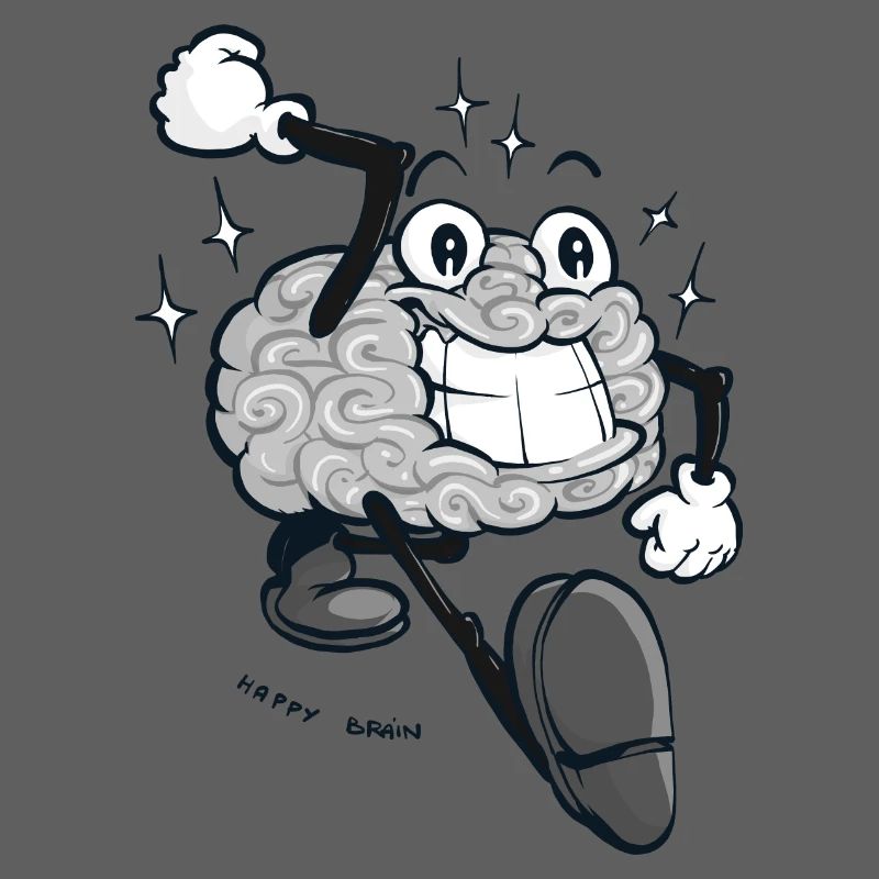 Happy Brain - Grey Version