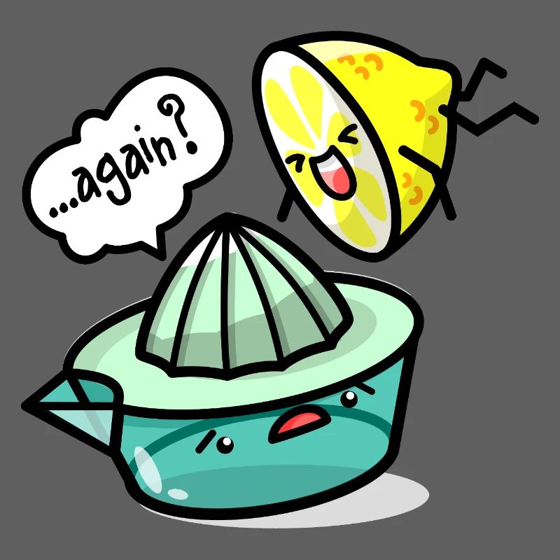 Kawaii Lemon and Lemon Squeezer