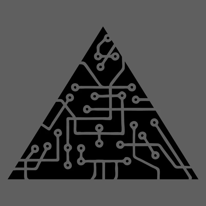 la technologie des micropuces de forme triangulair