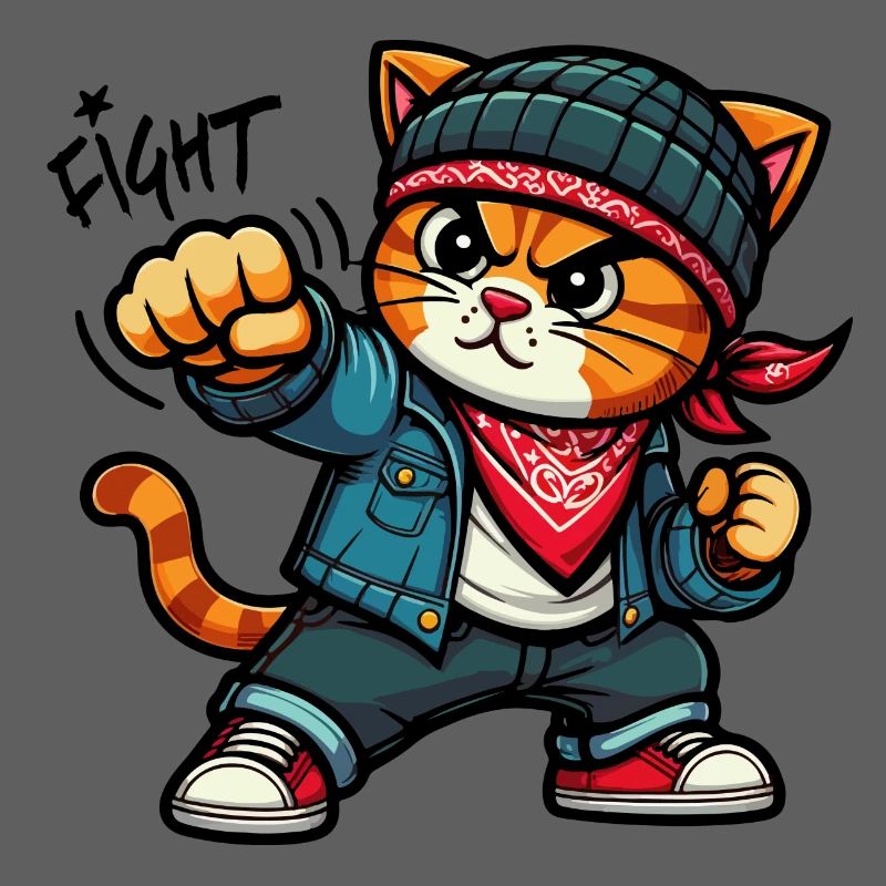 Chat forcé : Combat