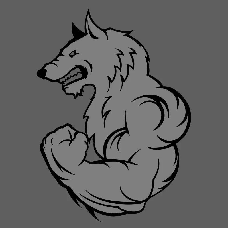 Loup fort