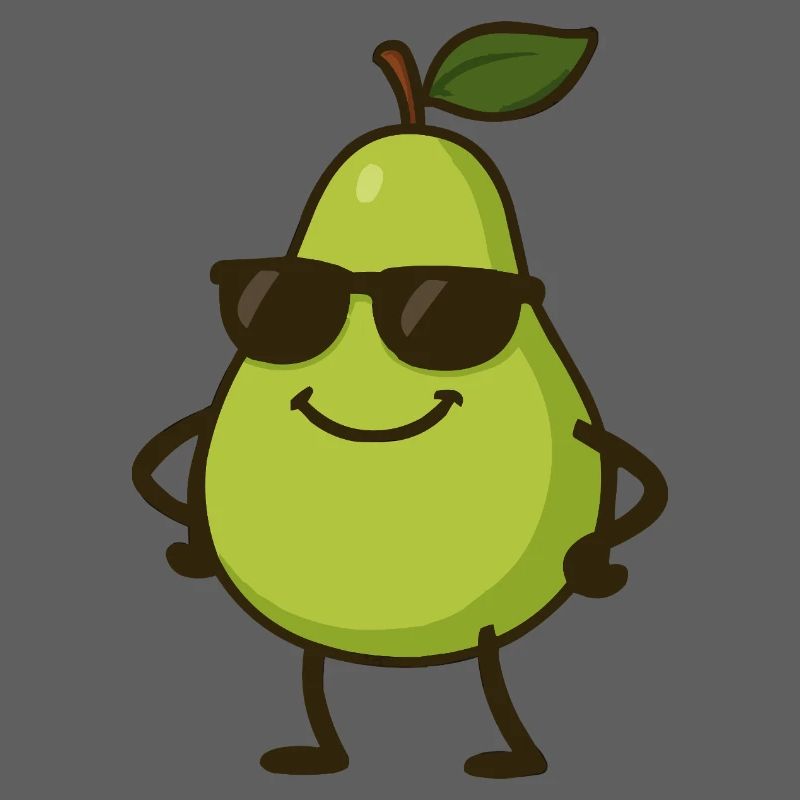 Poire Bande Dessinée Cool