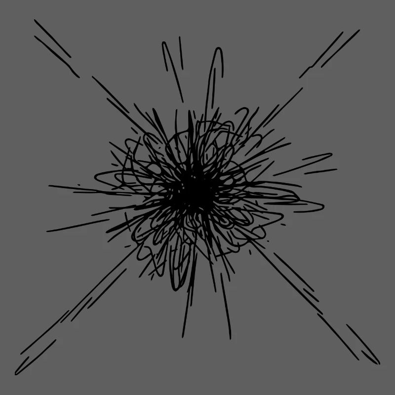 Mandala Explosion Lines Pattern