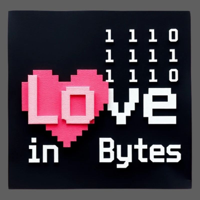 Liebe in Bytes Pixel Art