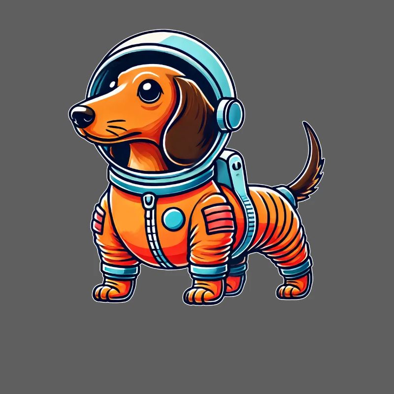 Teckel, astronaute, espace, science-fiction