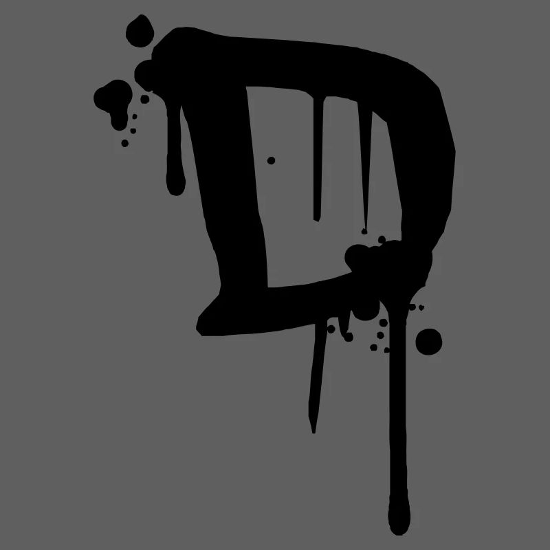 D Graffiti drops Farbklex blood spray