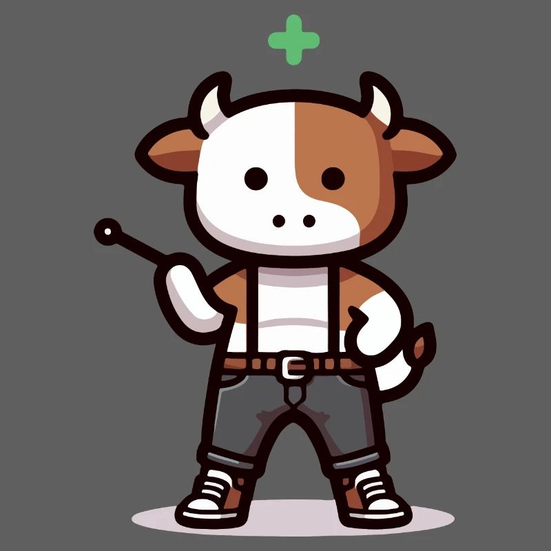 Cow with indicator