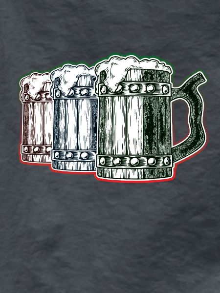 Full beer mugs