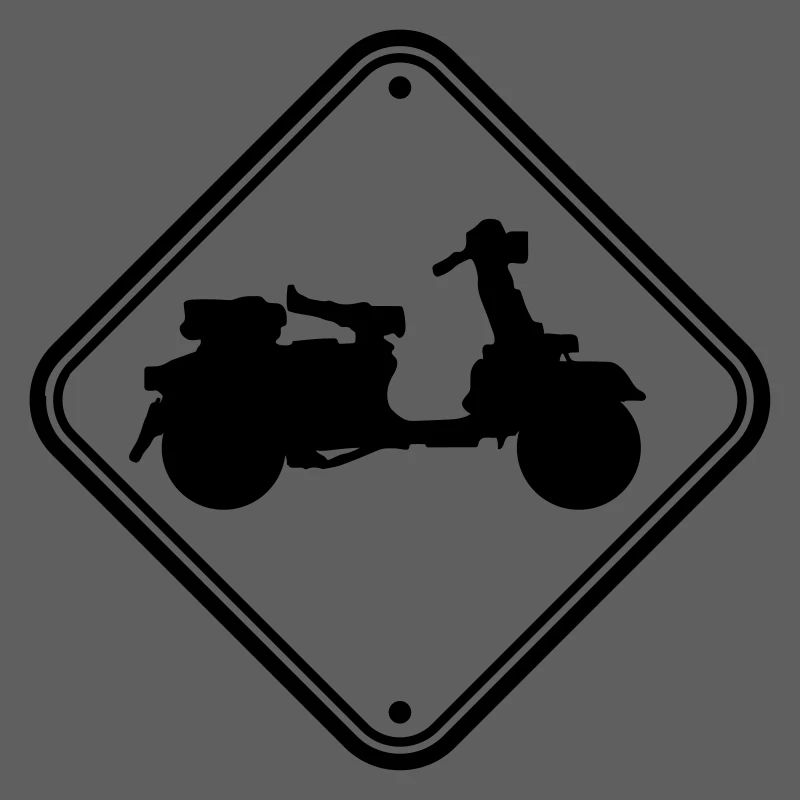 note sign scooter caution zone danger clipart