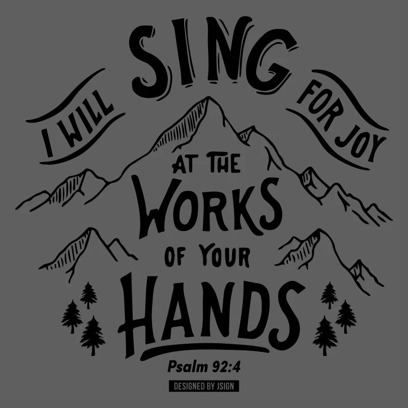 I will sing for joy