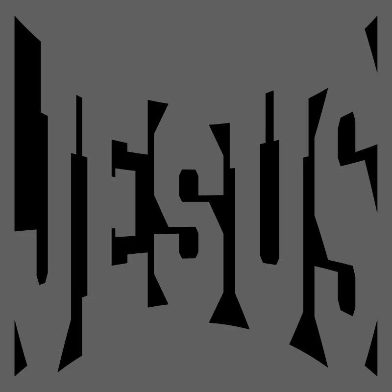 frais logo, conception, texte jésus christ