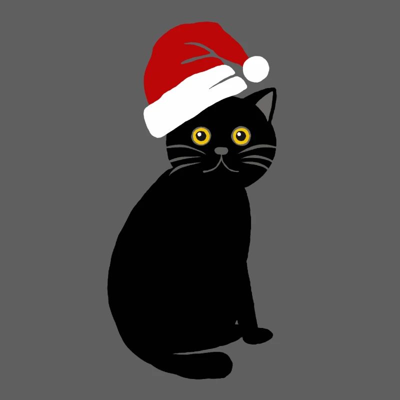 chat de Noël mignon chat de Noël