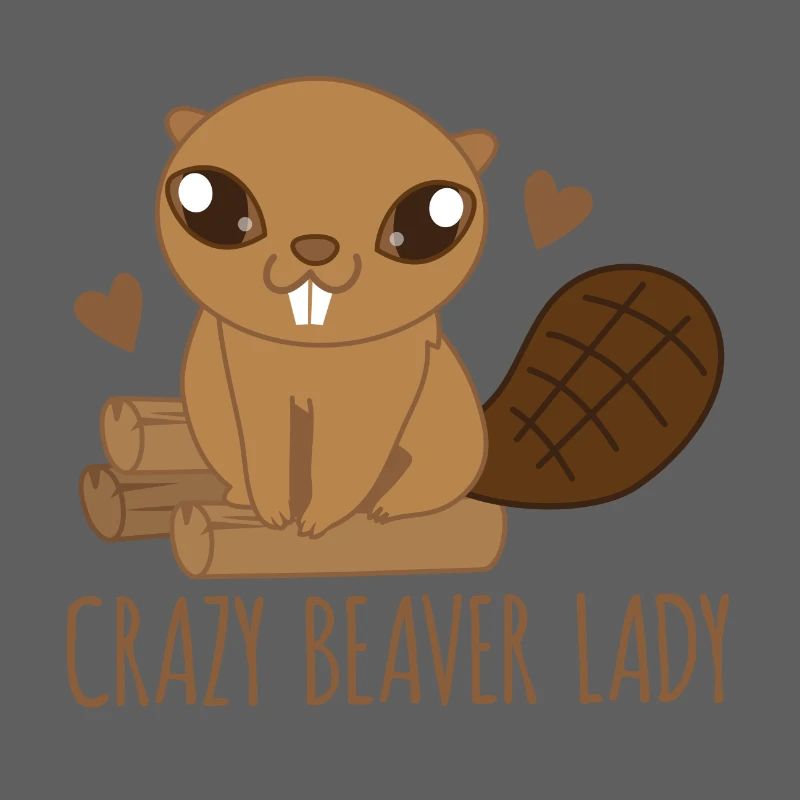 Dame castor folle avec uber mignon BEAVER