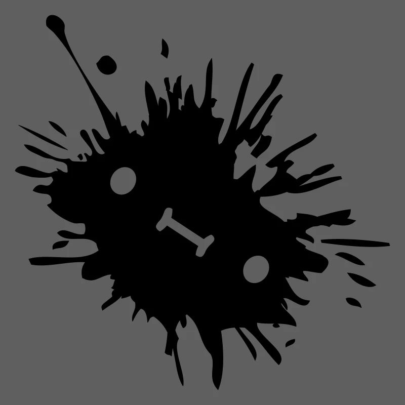 Tache d’encre avec visage
