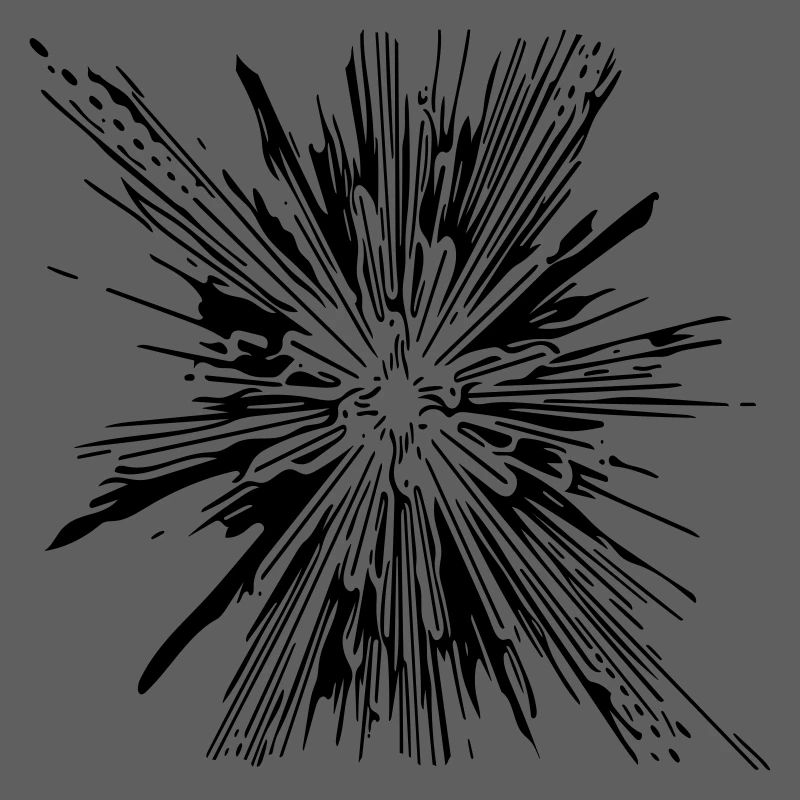 Explosion - Vintage Vector Lines