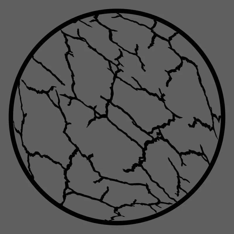 Cracks Pattern Planet Ball