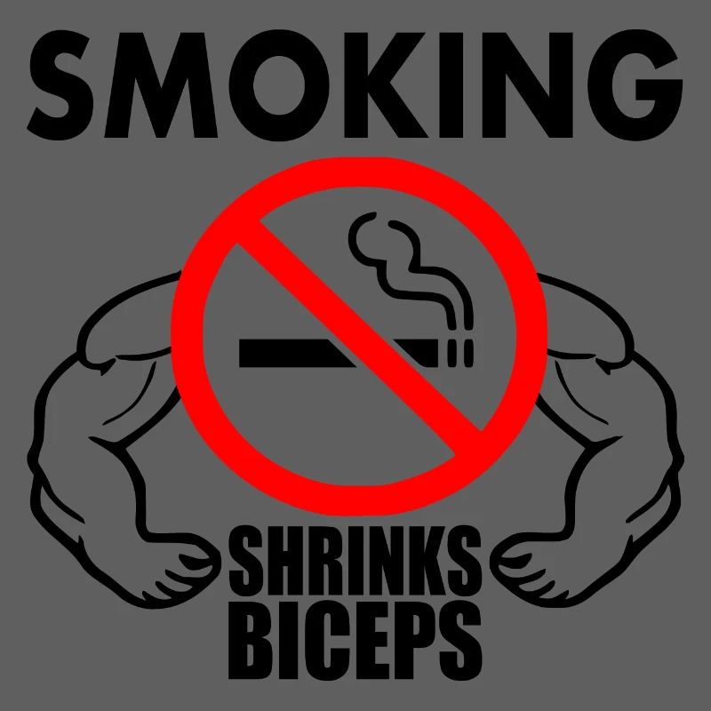 Smoking shrinks the biceps