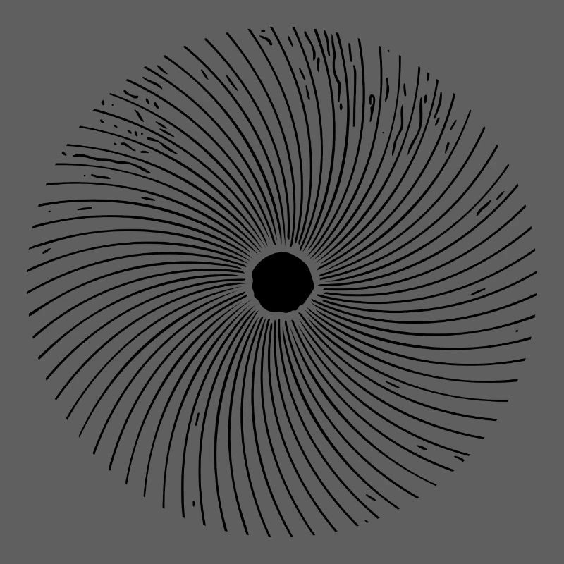 Geometric Circle Optical 3D Line Illusion