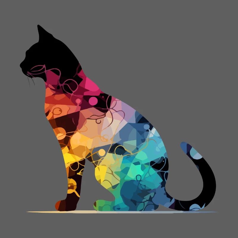 Bako le chat multicolore