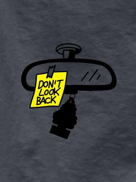 Rear-view mirror message