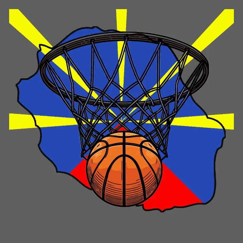 Basket drapeau 974