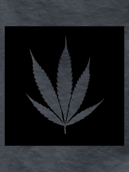 Cannabis leaf black classic