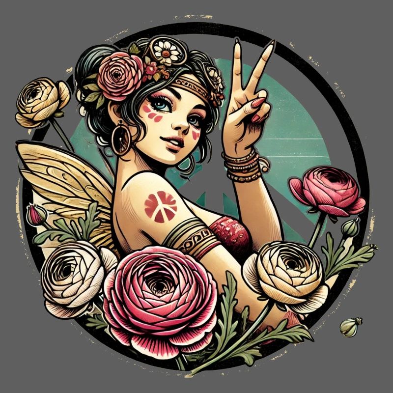 Fée hippie