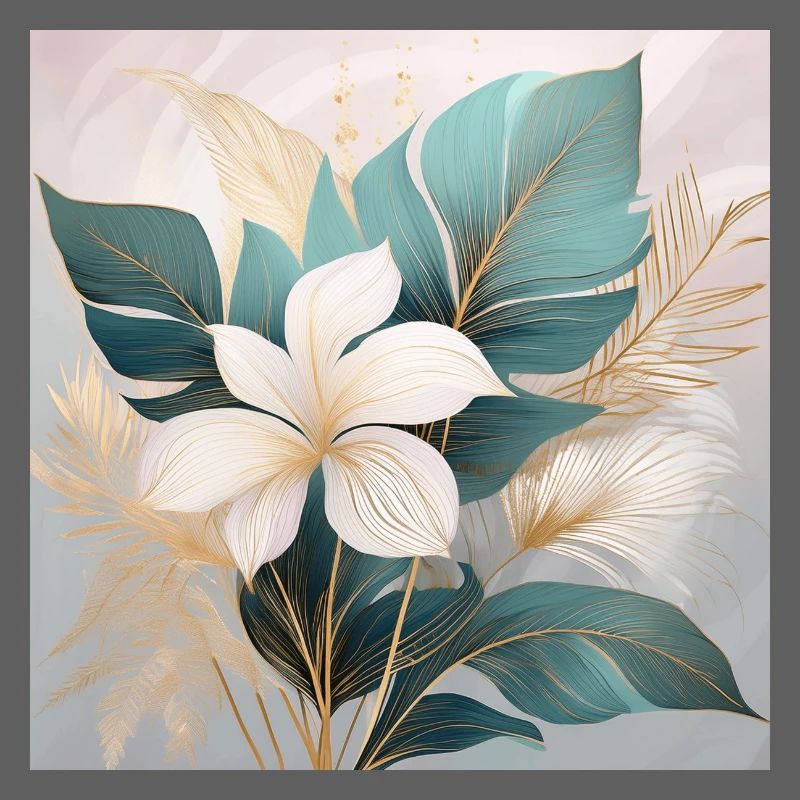 Elegant Tropical Botanical Design