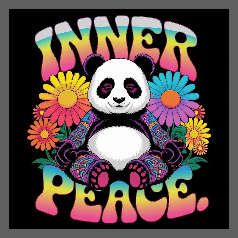Inner Peace Meditating Panda