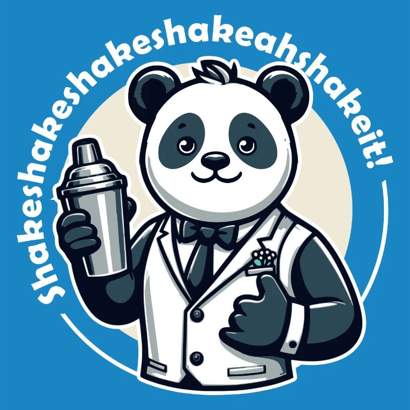 Bartender Panda Bear Shaker