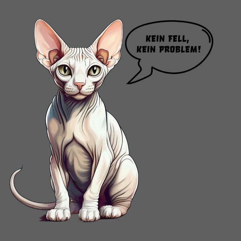 Sphynx-Katze Kein Fell, kein Problem