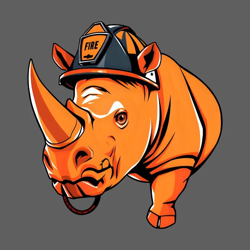 Fiery Guardian: Fire Hydrant with Helmet & Badge