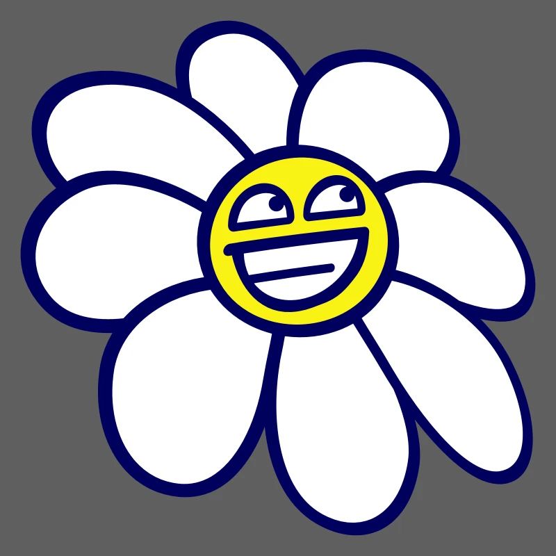 Marguerite Spring Summer Cute Funny Face