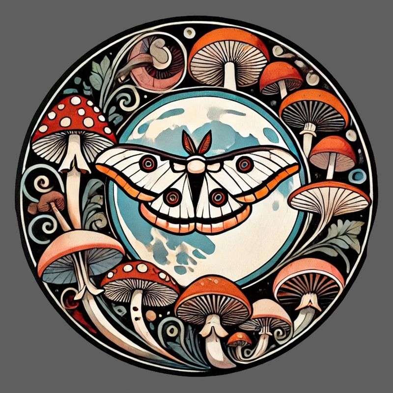 Papillon de nuit et champignons