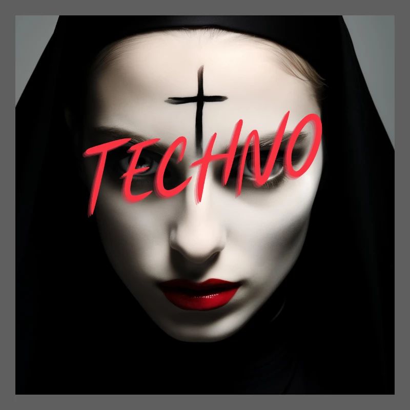 Satanic Techno Nun - Rave Design