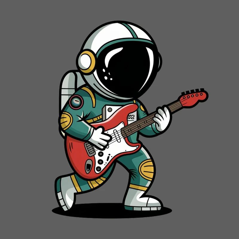 Spaceman Playing Guitars