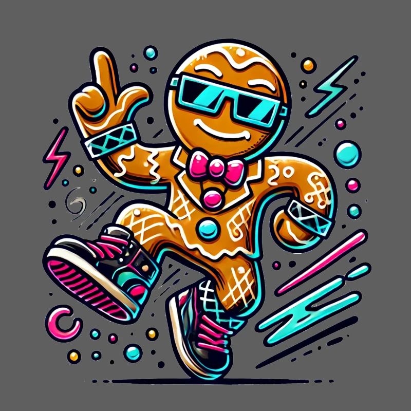 Dancing Gingerbread Man Christmas