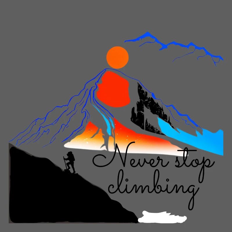 Never stop climbing zip 2